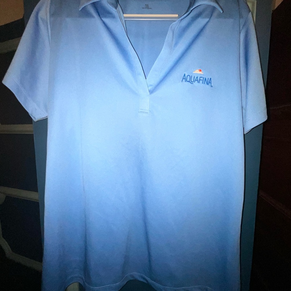 Aquafina Light Blue Polo Shirt women’s xxl Pepsi Uniform